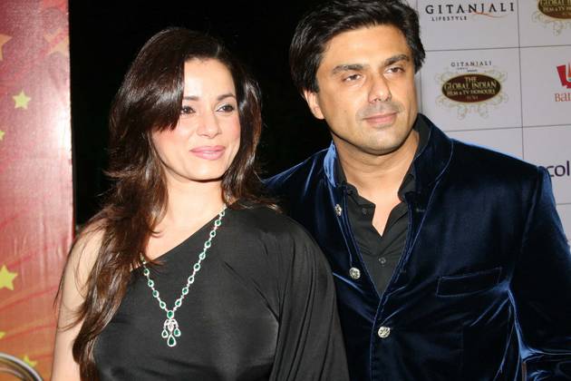 Neelam with husband Samir Soni