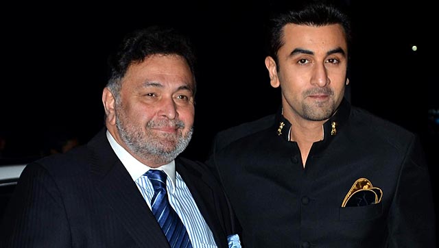 Rishi Kapoor: Ranbir Kapoor at an event