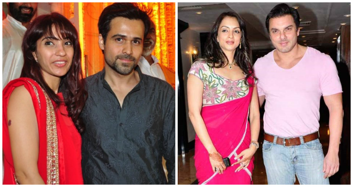 Emraan Hashmi with wife Parveen, Sohil Khan with wife Seema Sachdev