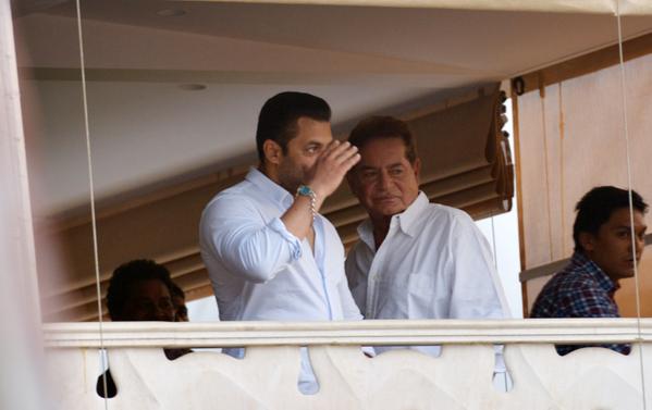 Salman Khan with father