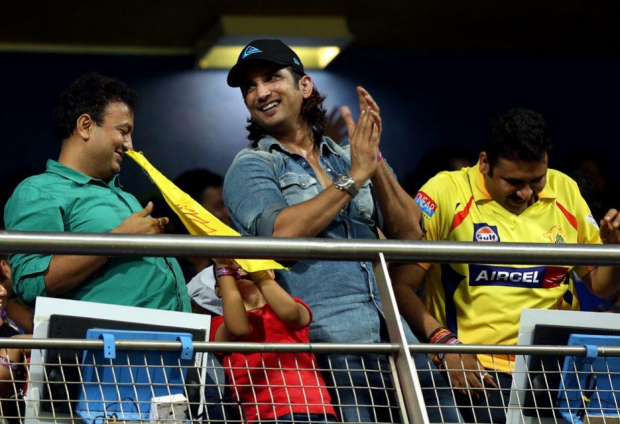 Sushant Singh Rajput watching match.
