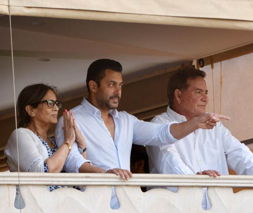 Salman Khan  with parents