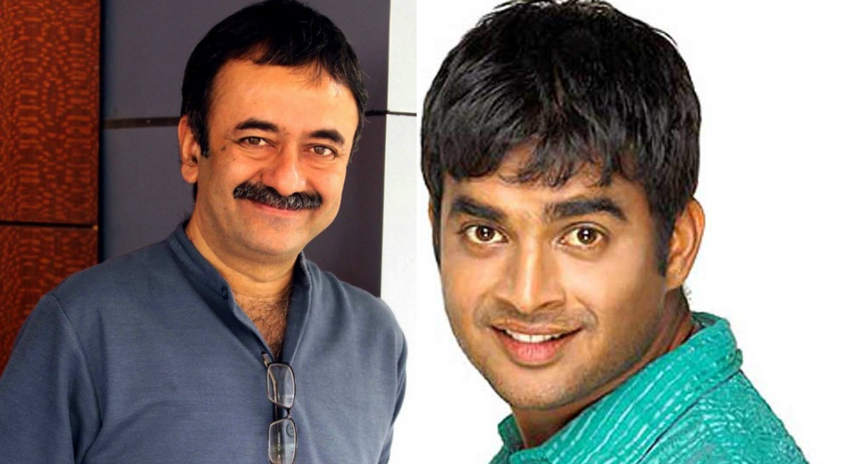 R. Madhavan with Rajkumar Hirani
