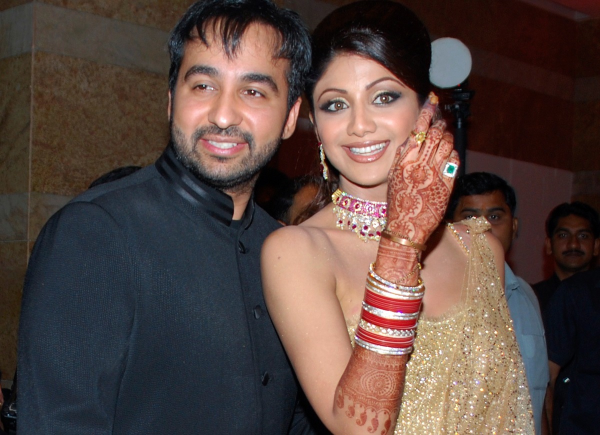 Raj Kundra with Shilpa Shetty