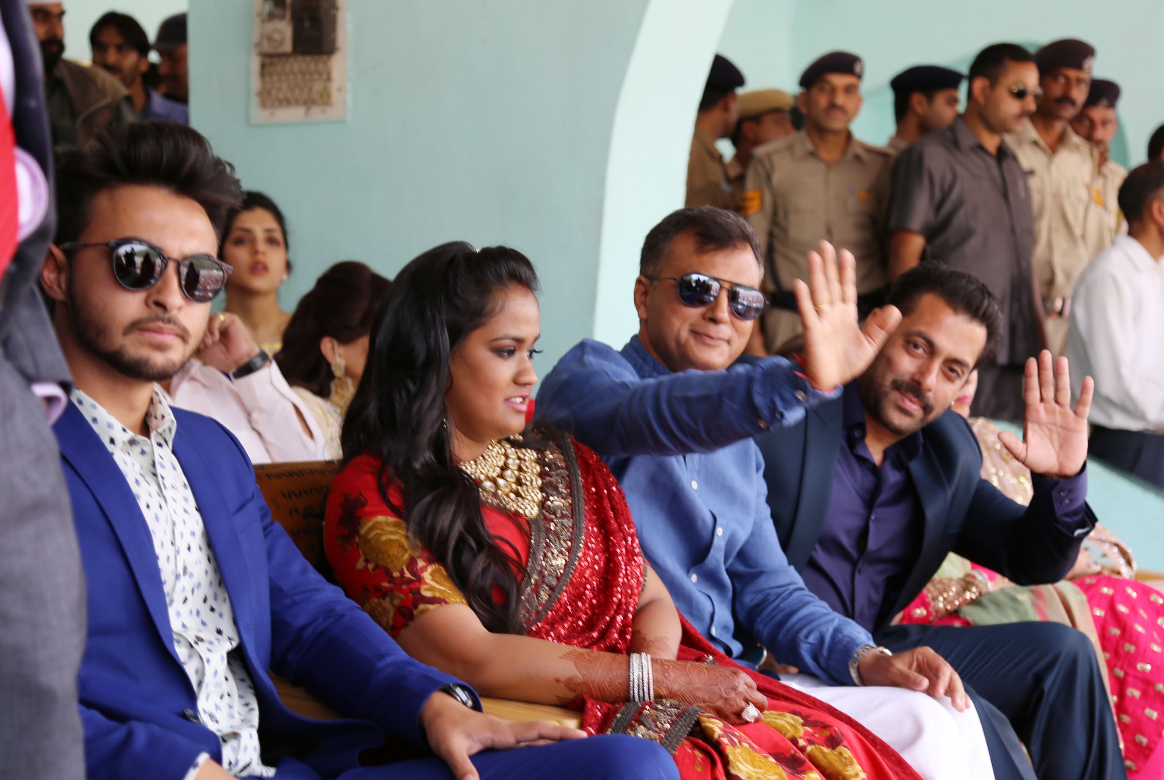 Pictures : Salman Khan attends sister Arpita Khan's reception in Himachal Pradesh