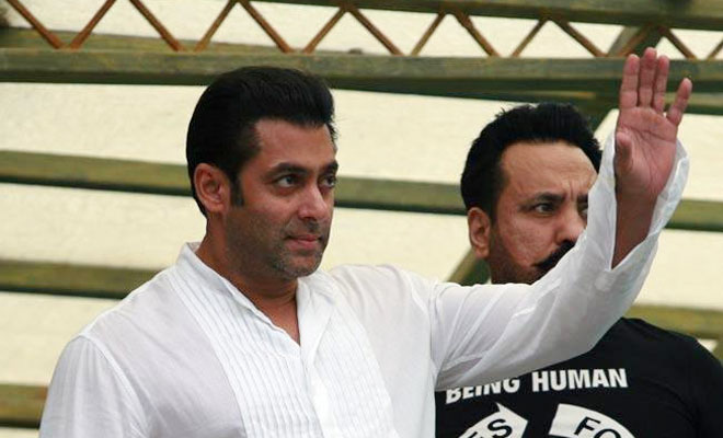 Salman Khan waves to fans