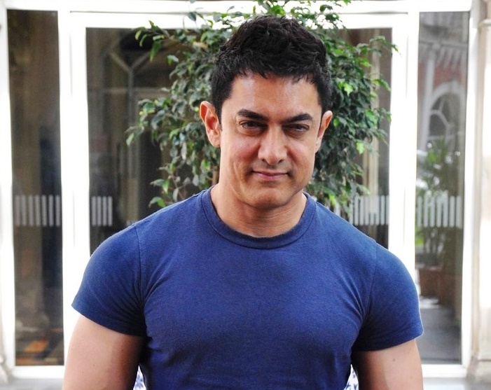 Aamir Khan in Blue