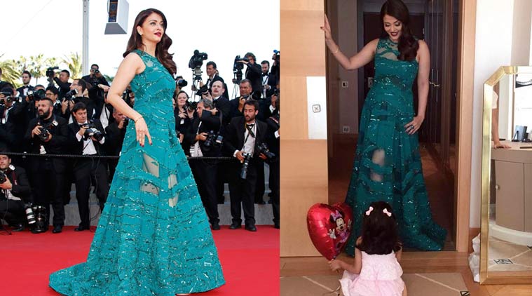 Aishwarya Rai Bachchan with Aaradhya Bachchan