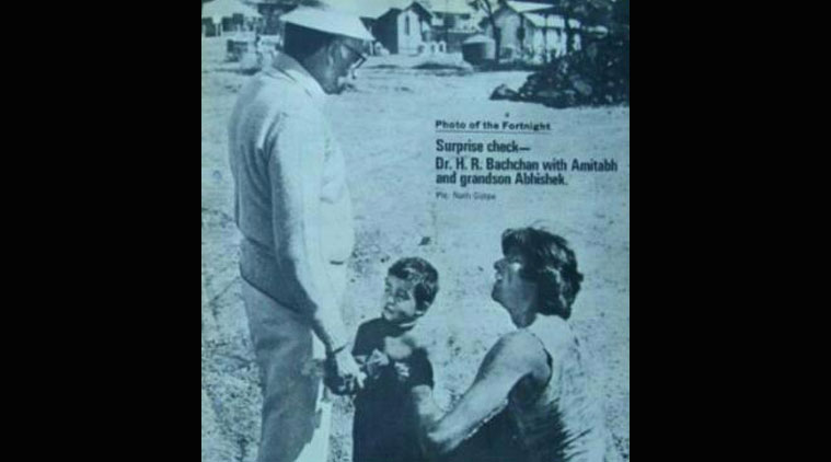 Amitabh Bachchan with son and father