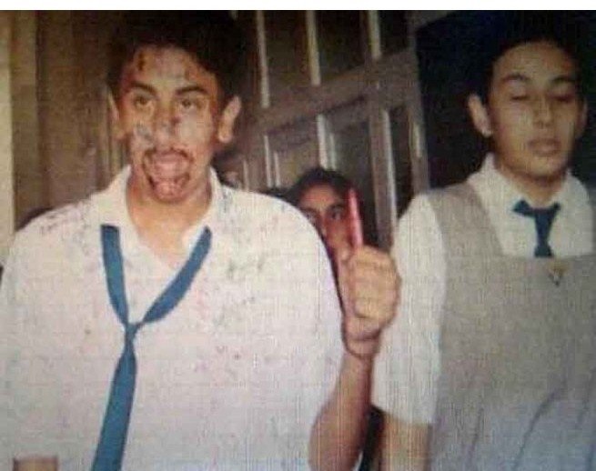 Ranbr Kapoor in school dress