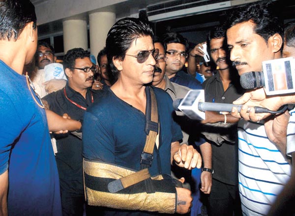 Shahrukh Khan injured