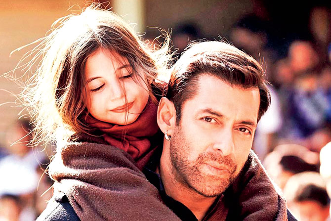 Harshaali Malhotra Salman Khan in Bajrangi Bhaijaan