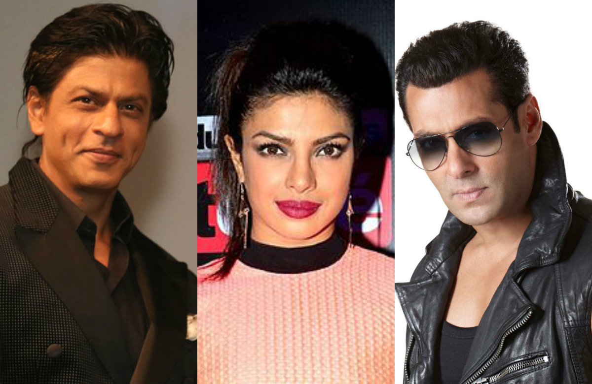 Salman Khan, Shahrukh Khan with Priyanka Chopra