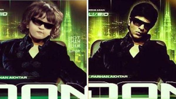 AbRam Khan in Shah Rukh Khan's Movie Posters
