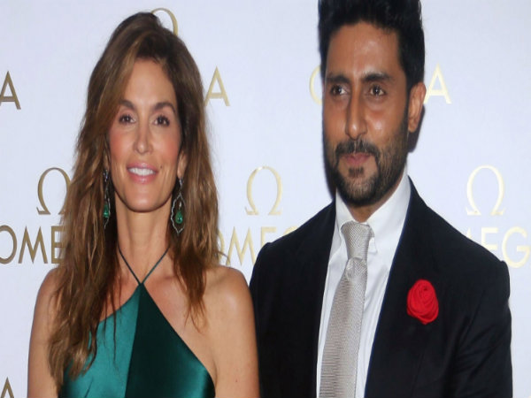 Abhishek Bachchan joins Cindy Crawford for Omega's gala dinner