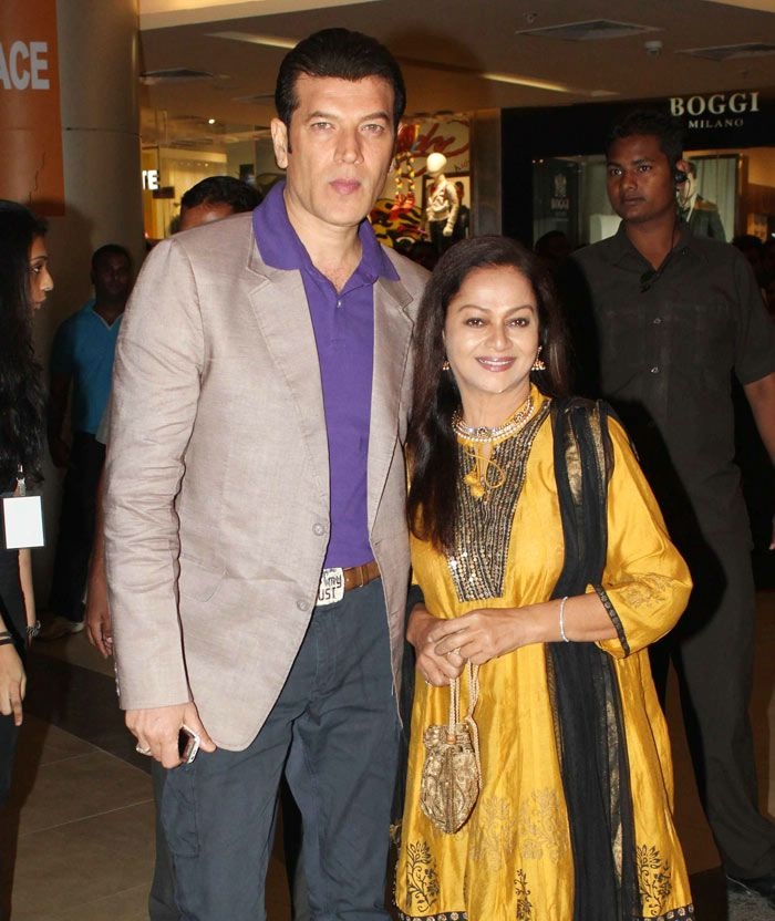 Aditya Pancholi with Zarina Wahab
