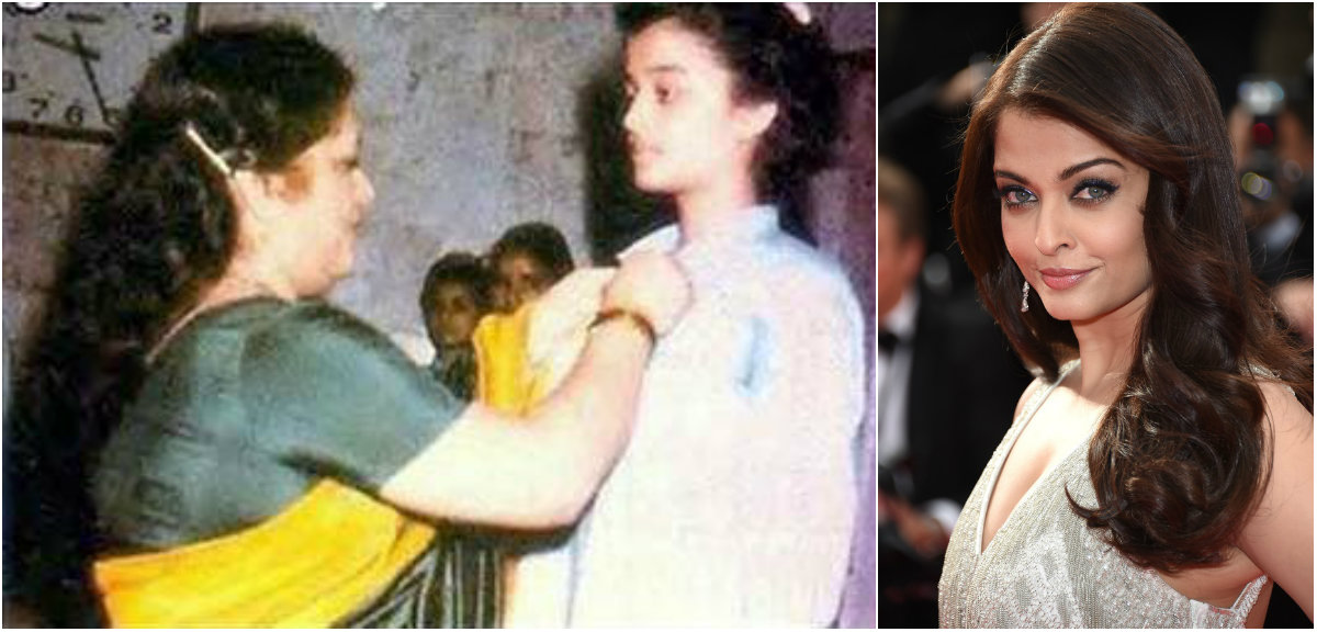 Aishwarya Rai school time photo