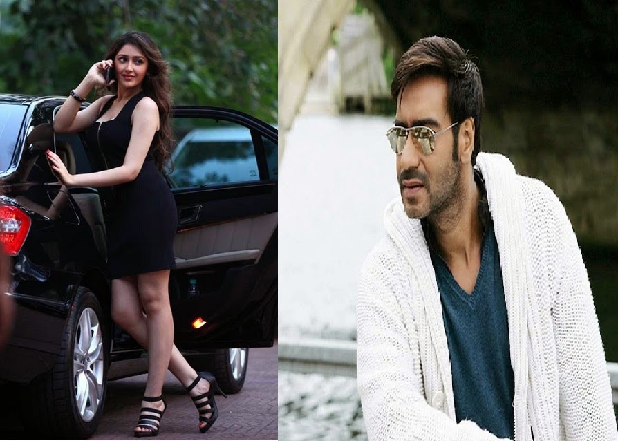 Ajay Devgan with Sayesha Saigal