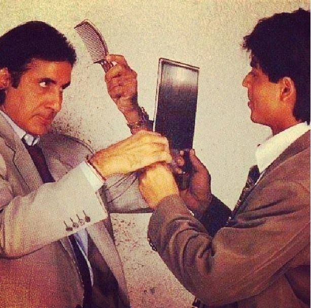 Amitabh Bachchan - Shahrukh Khan rare picture