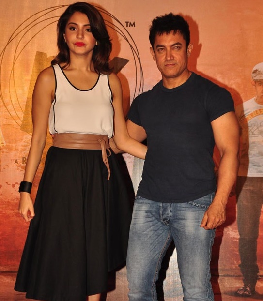 Anushka Sharma with Aamir Khan