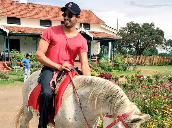 Sidharth Malhotra horse riding