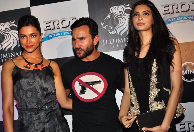 Deepika Padukone , Saif Ali Khan with Diana Penty