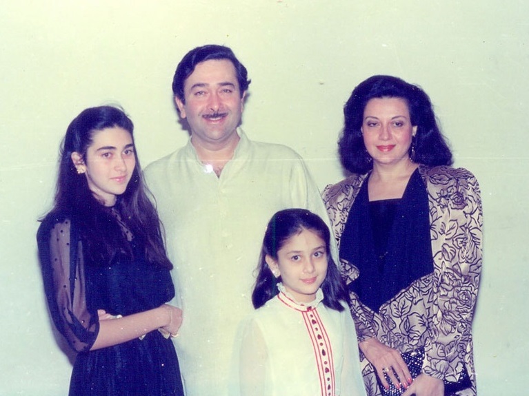 Karisma Kapoor with family