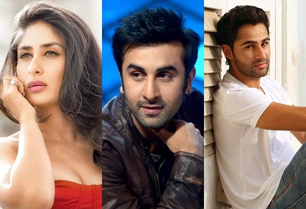 Ranbir Kapoor and Armaan Jain with Kareena Kapoor