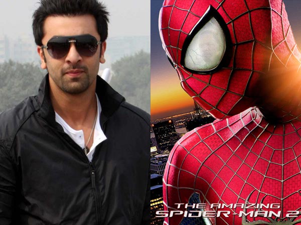 Ranbir Kapoor and Spiderman