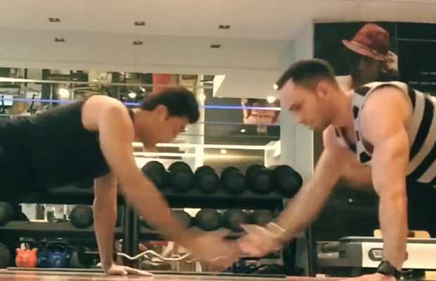 Ranbir Kapoor Reza Katani working out