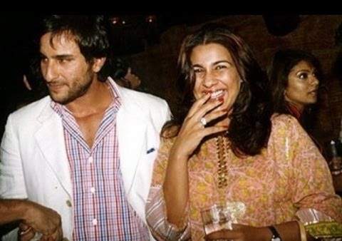 Saif Ali Khan with Amrita Singh