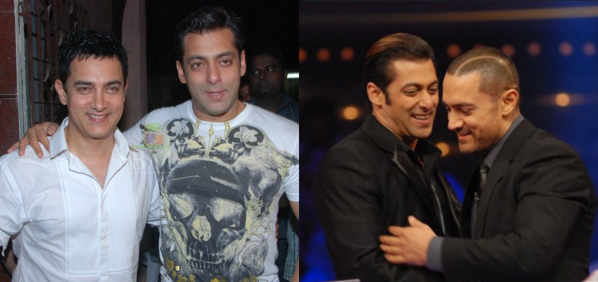Salman Khan with Aamir Khan