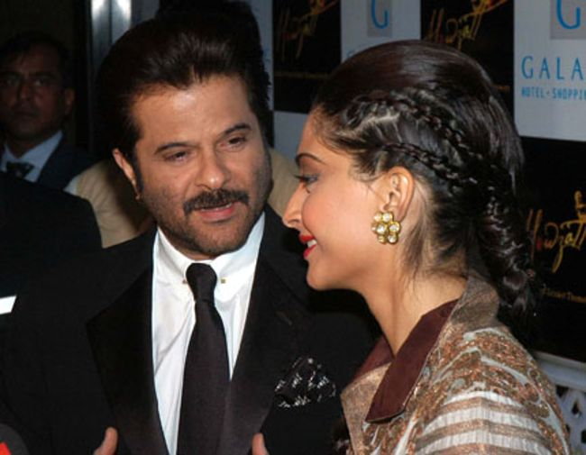 Sonam Kapoor with Anil Kapoor