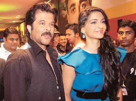 Sonam Kapoor with Anil Kapoor
