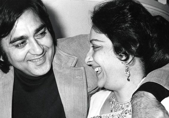 Sunil Dutt with Nargis Dutt