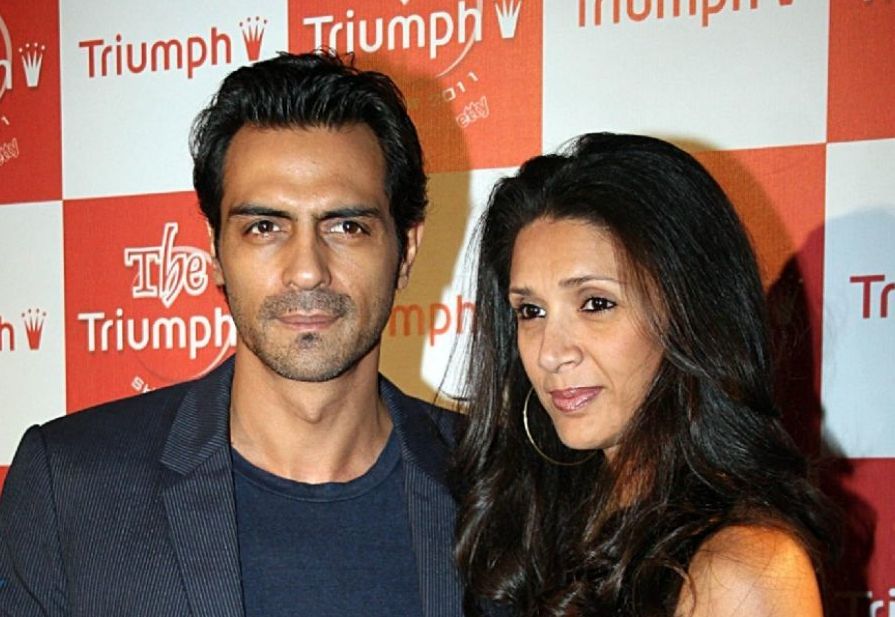 Arjun Rampal and Mehr Rampal