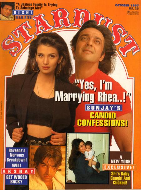 Sanjay Dutt on Stardust cover