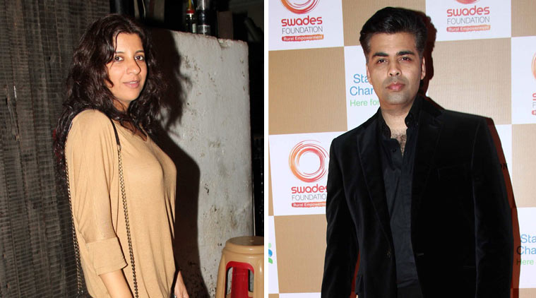 Karan Johar and Zoya Akhtar at an event.