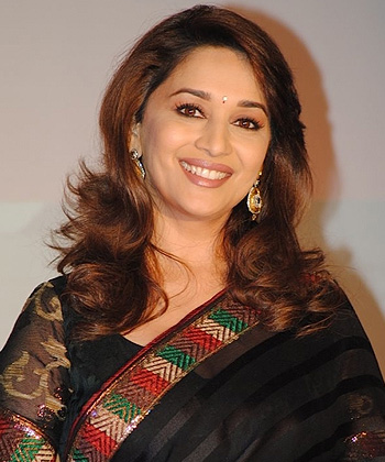 Madhuri Dixit in black saree
