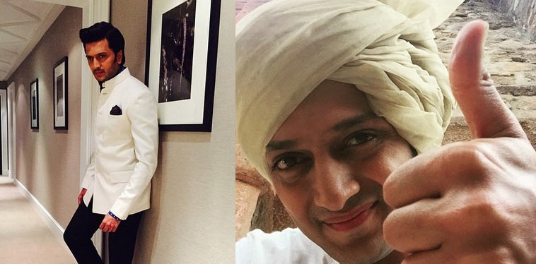 Riteish Deshmukh giving a thumbs up sign