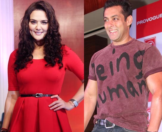 Preity Zinta with Salman Khan