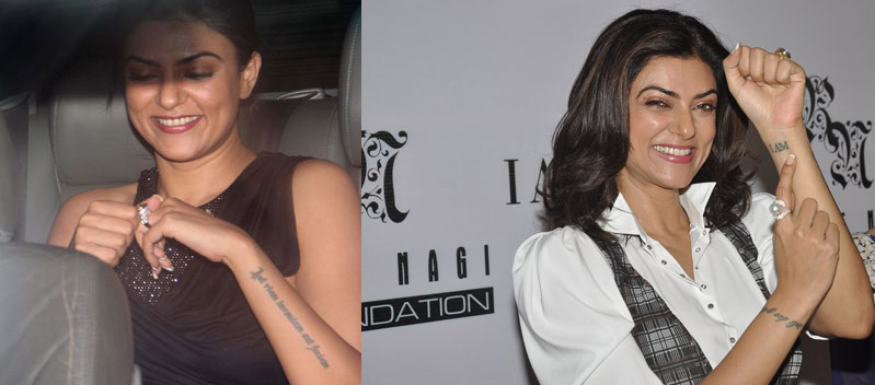 Sushmita Sen tattoo