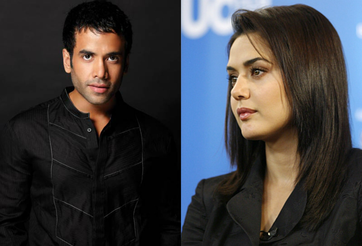 Preity Zinta with Tusshar Kapoor
