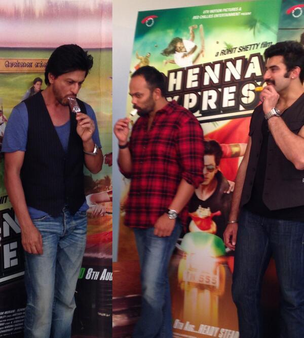 Shah Rukh Khan and Rohit Shetty