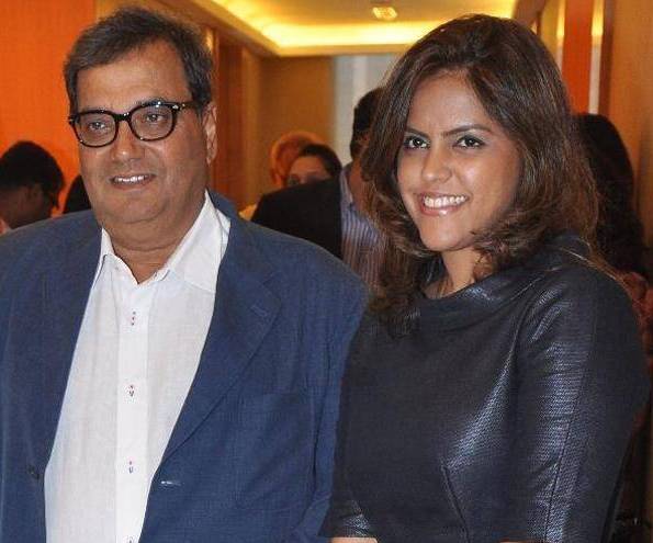 Subhash Ghai with daughter