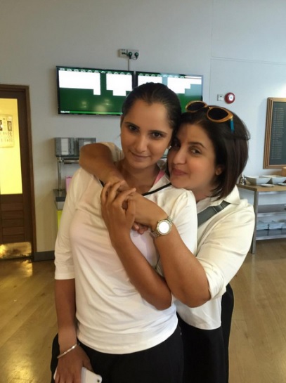 Sania Mirza with Farah khan