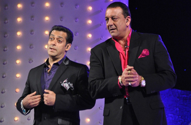 Salman Khan Sanjay Dutt on Bigg Boss