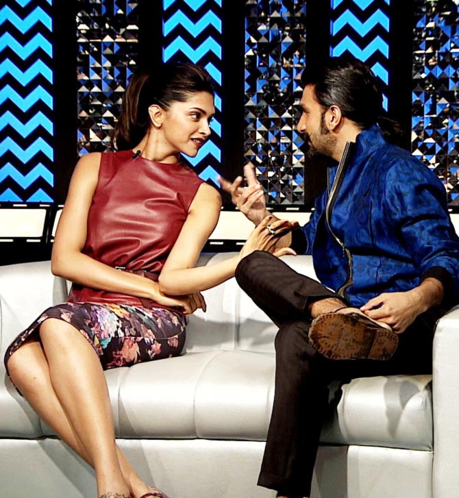 Ranveer Singh with Deepika Padukone