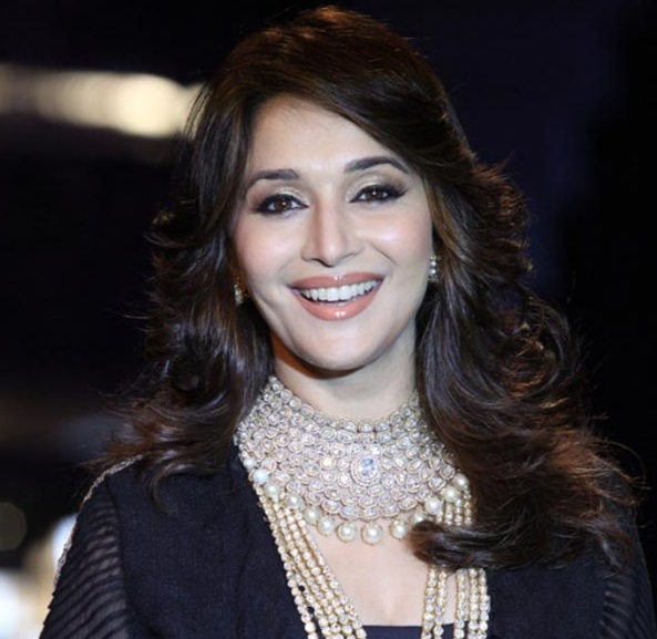 Madhuri Dixit in black dress