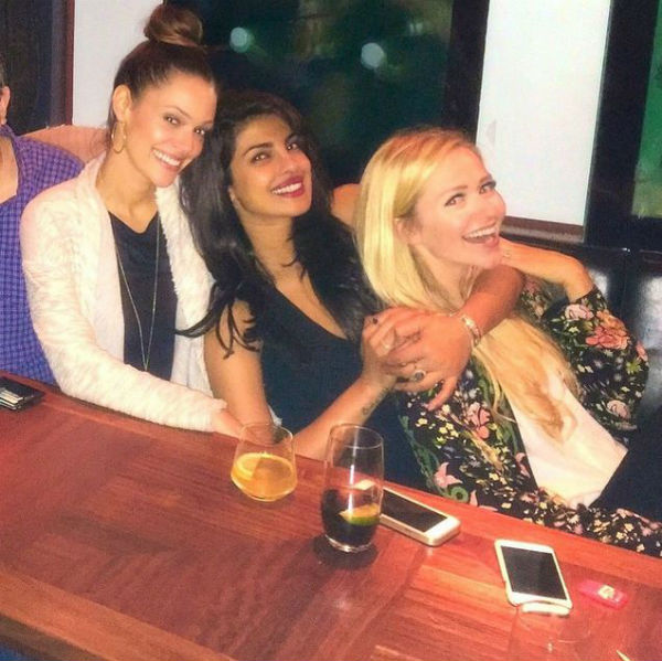 Priyanka Chopra partying with team 'Quantico' in Montreal.
